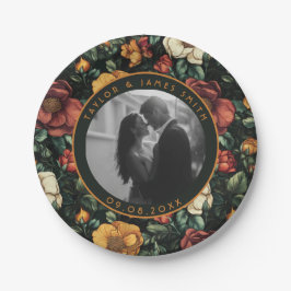 Classic Rose Brautparty Hochzeit Teller