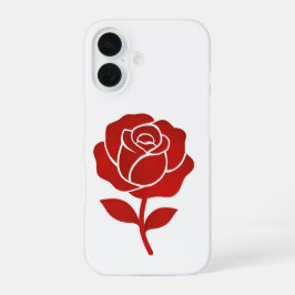 Classic Rose Emblem Forever Romantic Valentine day iPhone 16 Hülle