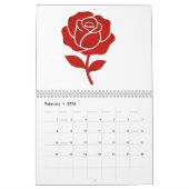 Classic Rose Forever Love Minimal Romantic Kalender (Feb 2026)