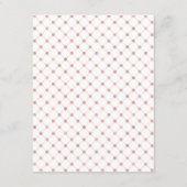 Classic Rose Gold Wappen Wedding Details Card Begleitkarte (Rückseite)