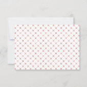 Classic Rose Gold Wappen Wedding RSVP Card Karte (Rückseite)