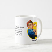 Classic ROSIE RIVETER Personalisiert Coffee Tasse (VorderseiteRechts)