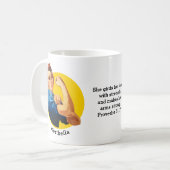 Classic ROSIE RIVETER Personalisiert Coffee Tasse (Vorderseite Links)