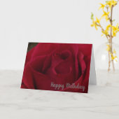 Classic Rote Rose Happy Birthday Grußkarte Karte (Gelbe Blume)