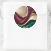 Classic round sticker in stylish graphic (Tasche)