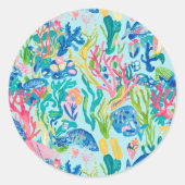 Classic round sticker in stylish graphic (Vorderseite)