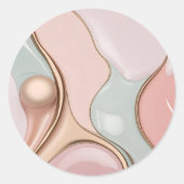 Classic round sticker in stylish graphic (Vorderseite)