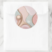 Classic round sticker in stylish graphic (Tasche)