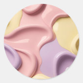 Classic round sticker in stylish graphic (Vorderseite)