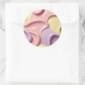 Classic round sticker in stylish graphic (Tasche)