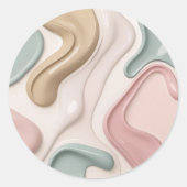 Classic round sticker in stylish graphic (Vorderseite)