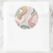 Classic round sticker in stylish graphic (Tasche)
