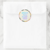 Classic Round Sticker with a Business Logo (Tasche)