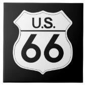 Classic Route 66 Large Kitchen Tile Fliese (Vorderseite)
