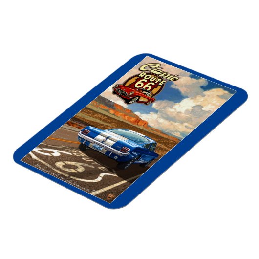"Classic Route 66" Magnet (Linke Seite)