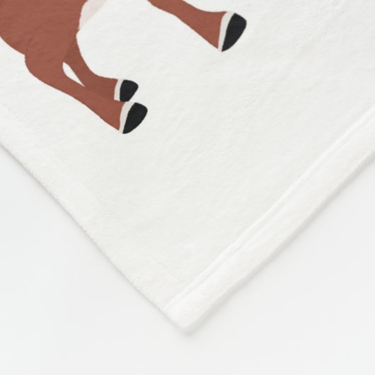 Classic Rudolph Reindeer Fleecedecke (Ecke)