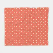 Classic Rust Polka Dot Fleecedecke (Vorderseite (Horizontal))