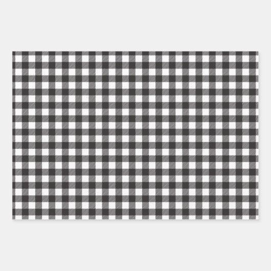 Classic Rustic Buffalo Kariert Geschenkpapier Set (Vorderseite 2)