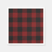 Classic Rustic Red Buffalo Kariert | Karo eines La Serviette (Vorderseite)