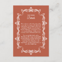 Classic Rustic Terracotta Ember Ornately Framed