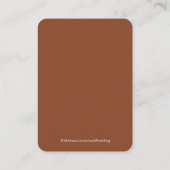 Classic Rustic Terracotta QR Code Wedding RSVP Begleitkarte (Rückseite)