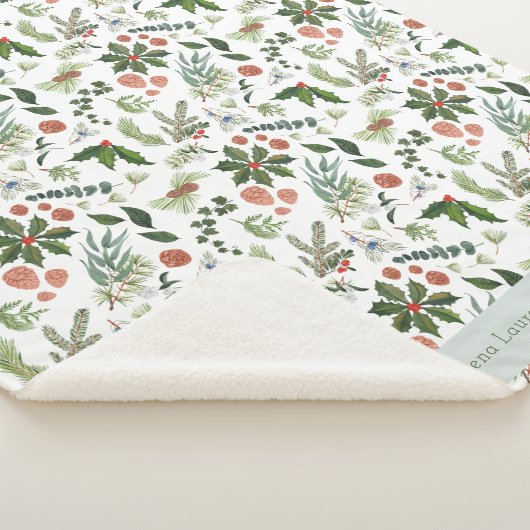 Classic Rustic Winter Baby's First Christmas Sherpadecke (3/4)