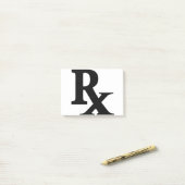 Classic Rx Pharmacy Icon drucken Apotheke Geschenk Post-it Klebezettel (Auf Schreibtisch)