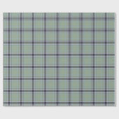 Classic Sage Green Blue Gray Tartan Plaid Pattern Geschenkpapier (Flach)