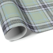 Classic Sage Green Blue Gray Tartan Plaid Pattern Geschenkpapier (Rolleneckpunkt)
