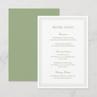 Classic Sage Green Elegante Hochzeit
