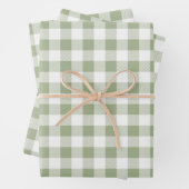 Classic Sage Green Kariert Geschenkpapier Set (Beispiel)