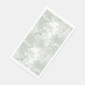 Classic Sage Green Landscape Toile Wedding Serviette (Ecke)