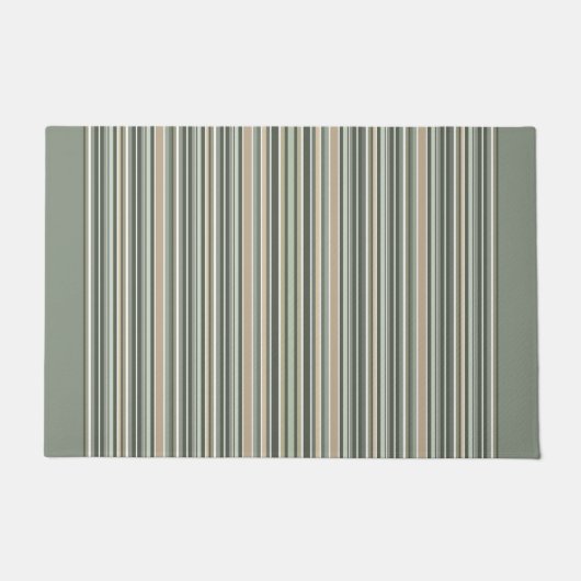 Classic Sage Stripes Door Mat Fußmatte (Vorderseite)