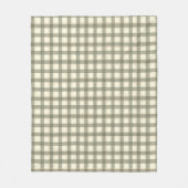 Classic Sage Tartan Fleecedecke (Vorderseite)