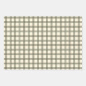Classic Sage Tartan Wrapping Paper Sheet Set Geschenkpapier Set (Vorderseite 2)