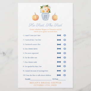 Classic sagte er sagte, sie sagte Brautparty-Spiel