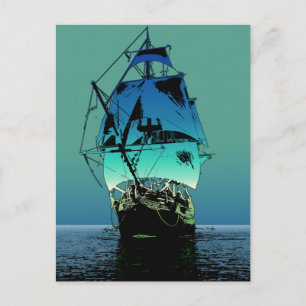 Classic Sailing Ship Postkarte