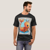 Classic Sailor Jerry Shrimp Flash Tattoo T - Shirt (Vorne ganz)