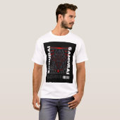 "Classic Samurai: Schwarz-Weiß-Krieger-T-Shirt" T-Shirt (Vorne ganz)