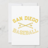 Classic San Diego California Baseball Fan Retro Vi Einladung (Vorderseite)