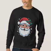 Classic Santa Claus Face Christmas Sweatshirt (Vorderseite)
