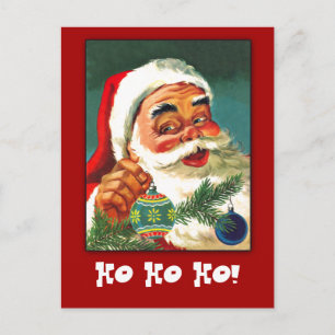 Classic Santa Claus Grußkarte zum Anpassen Feiertagspostkarte