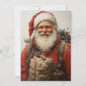 Classic Santa Claus Heartwarming Weihnachten Kunst (Vorderseite)