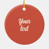 Classic Santa Claus Heartwarming Weihnachten Kunst Keramik Ornament (Hinten)