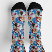 Classic Santa Claus Novelty Weihnachten Socken (Oben)