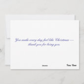 Classic Santa Claus & Reindeer Feiertagskarte (Rückseite)