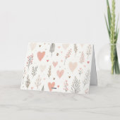 Classic Santa Claus & Reindeer Feiertagskarte (Rückseite)