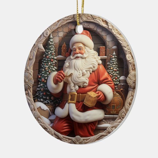 Classic Santa Ornament (Links)