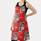 Classic Santa Red überprüft es zweimal im Urlaub Schürze (InSitu)