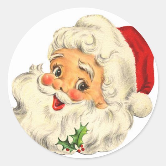 Classic Santa Stickers - schön (Vorderseite)